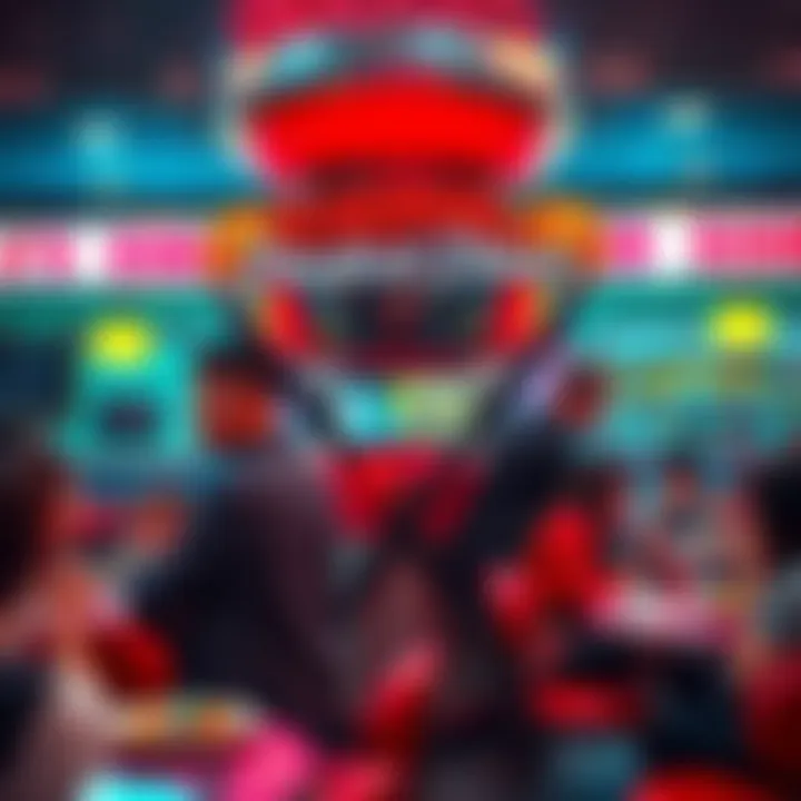 A lively scene at Deadpool's Diner with colorful decor and customers enjoying meals