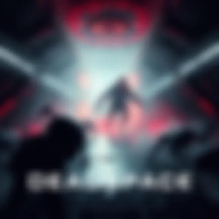 A dark, eerie space environment from the game Deadspace, featuring creepy creatures and high-tech equipment.