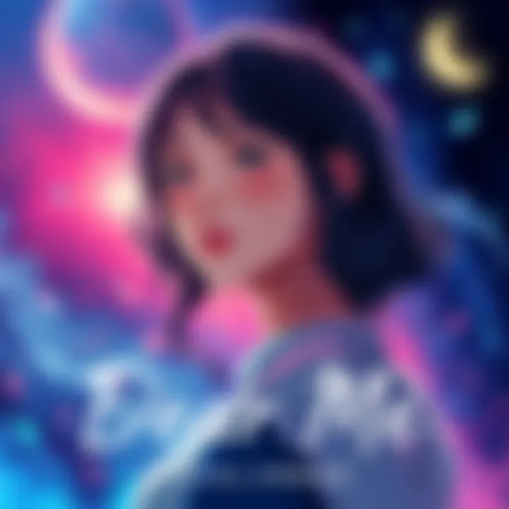 Cover art for the visual novel Dear Me, featuring a woman with a thoughtful expression surrounded by vibrant backgrounds representing joy and sorrow, symbolizing personal growth.