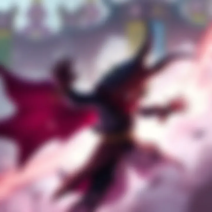 Death Blossom Character in Action A character using the Death Step power, surrounded by shadows and bright effects, appears vulnerable while attacking.