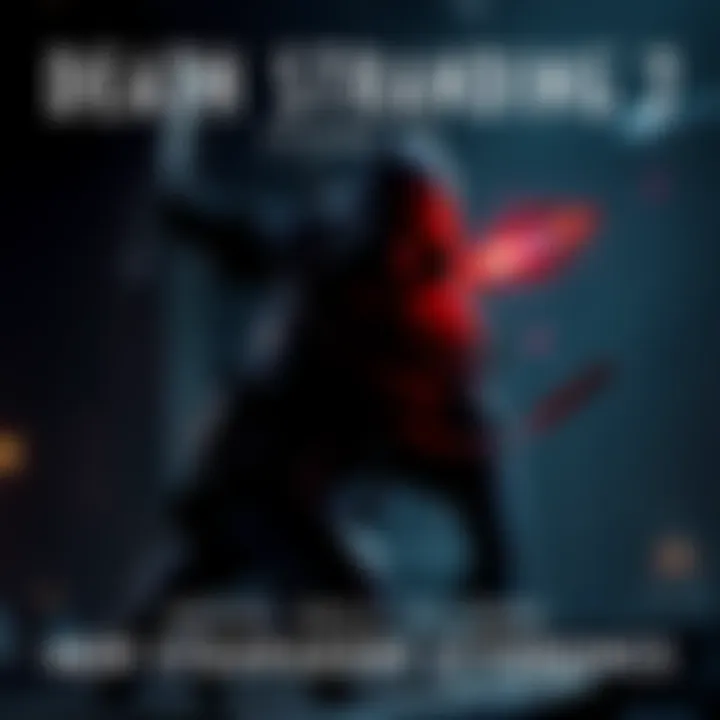 A character in Death Stranding 2 performing a stealth takedown on an enemy in a dark environment