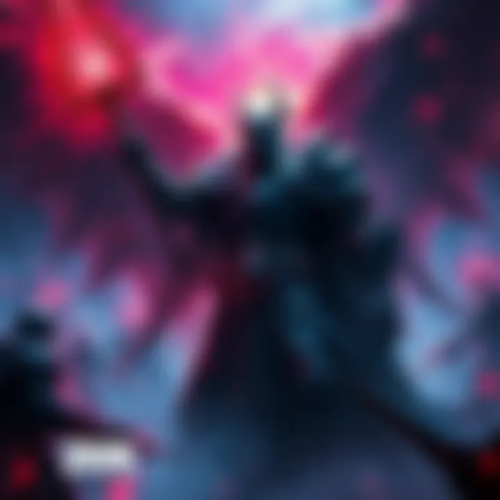 Death Knight in Doom DLC A powerful Death Knight surrounded by dark cosmic energy, facing off against mystical entities like Ulsamir.