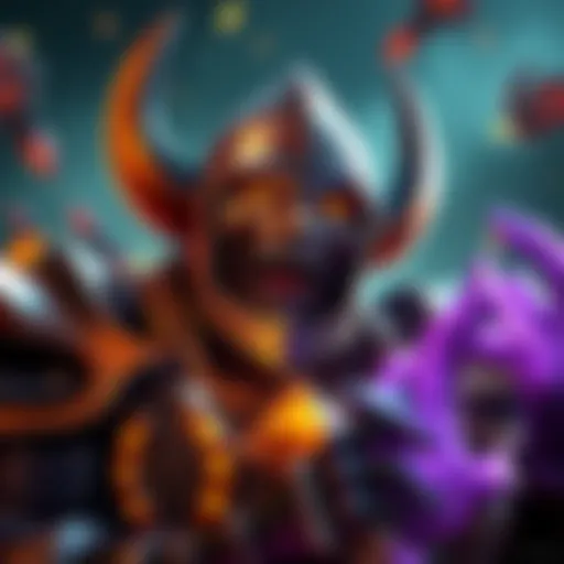 A Death Knight character with a humorous expression, surrounded by gaming elements