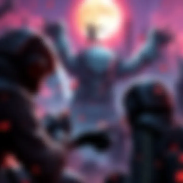 Gamers intensely focused on overcoming a difficult level in the Death Moon challenge
