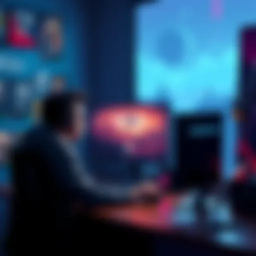 A gamer sits at a computer, contemplating the release of Death Stranding 2, surrounded by game-related posters and merchandise.