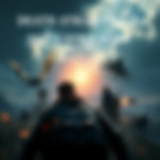 A visual representation of Death Stranding 2 featuring characters and landscapes from the game, highlighting ultrawide monitor support and intense gameplay action.