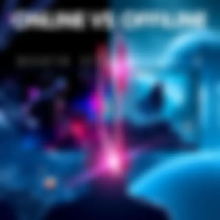 Death Stranding 2 Online vs Offline A split-screen showing Death Stranding 2 gameplay in online mode with player interactions and offline mode with solo exploration.