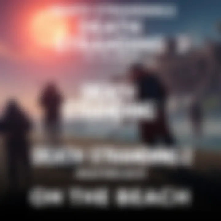 DEATH STRANDING 2: ON THE BEACH Preload Announcement Promotional artwork for DEATH STRANDING 2: ON THE BEACH showing game characters and scenery