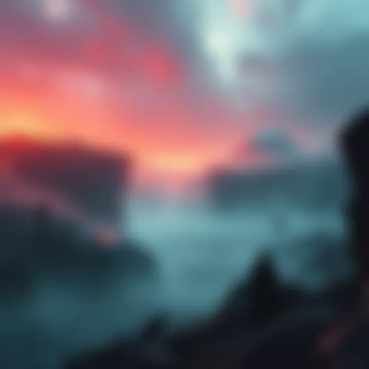 A mysterious and eerie landscape from Death Stranding 2 showcasing dark environments and strange characters