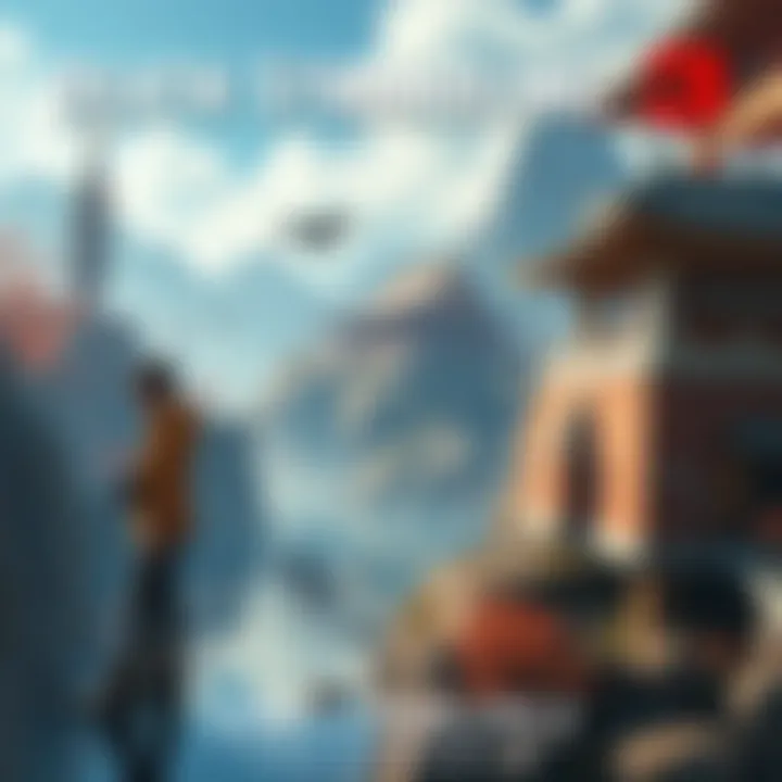 A vast open world featuring diverse terrains and locations inspired by Japan, China, and Korea, with a player character exploring the environment