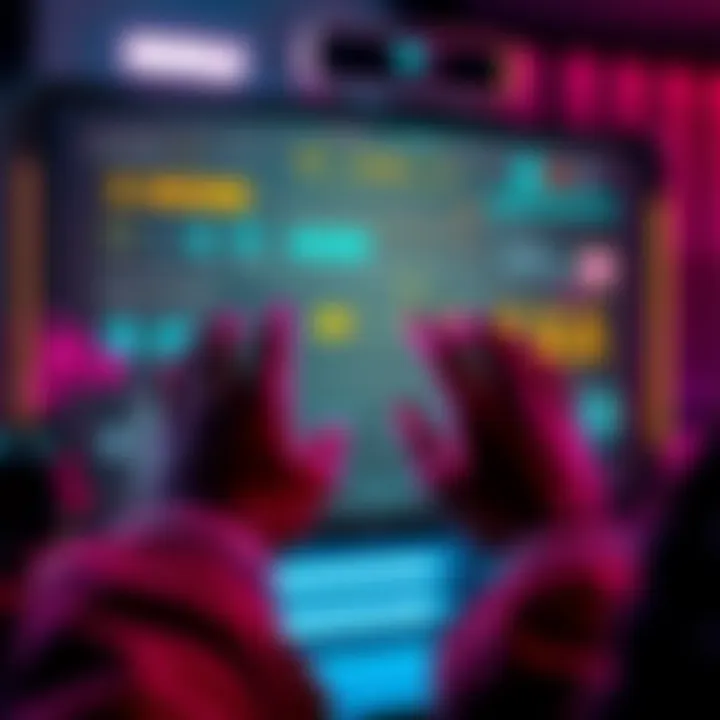 A player adjusting game settings on a screen, showcasing game mechanics for a less guided experience in Deathloop.