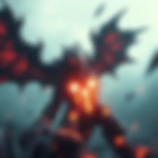 A fierce battle scene between Deathwing and Galakrond, showcasing their powerful forms in an epic clash.