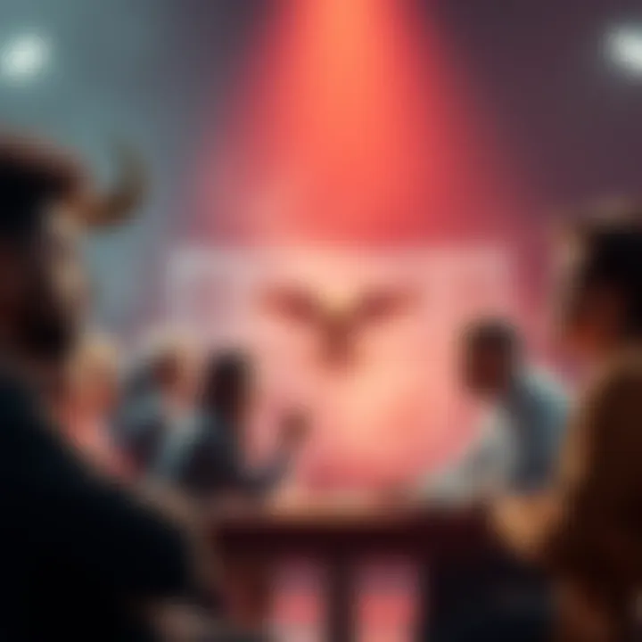 People discussing the ecological roles of various animal species in a heated debate