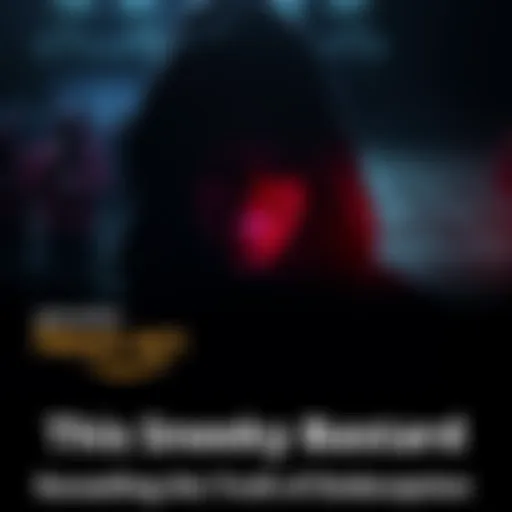 A shadowy figure with a sly smile, representing deception and hidden motives.