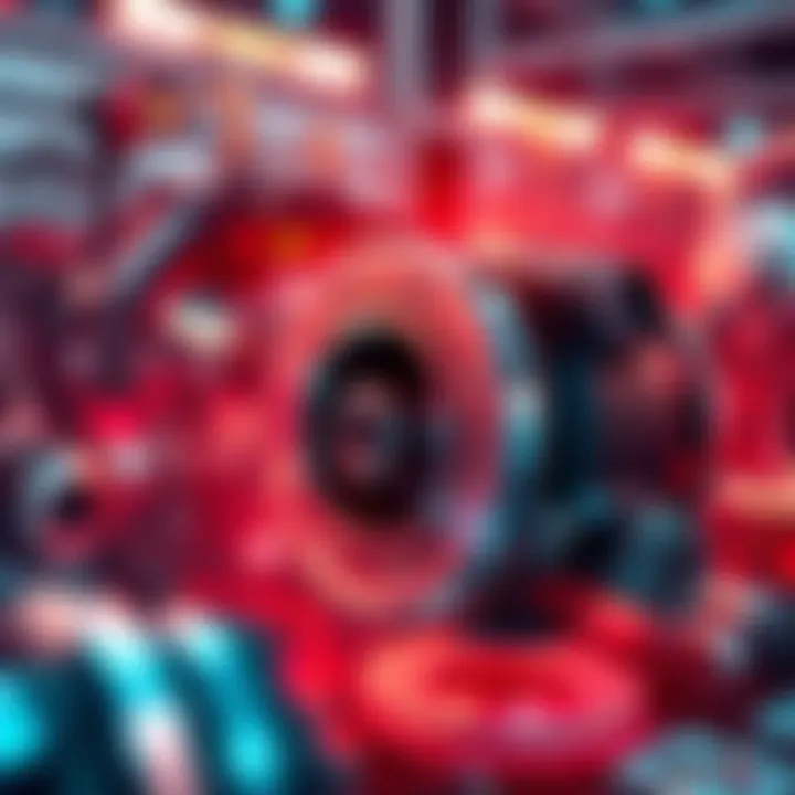 Visual representation of the Decima Engine highlighting its features and applications in various industries.