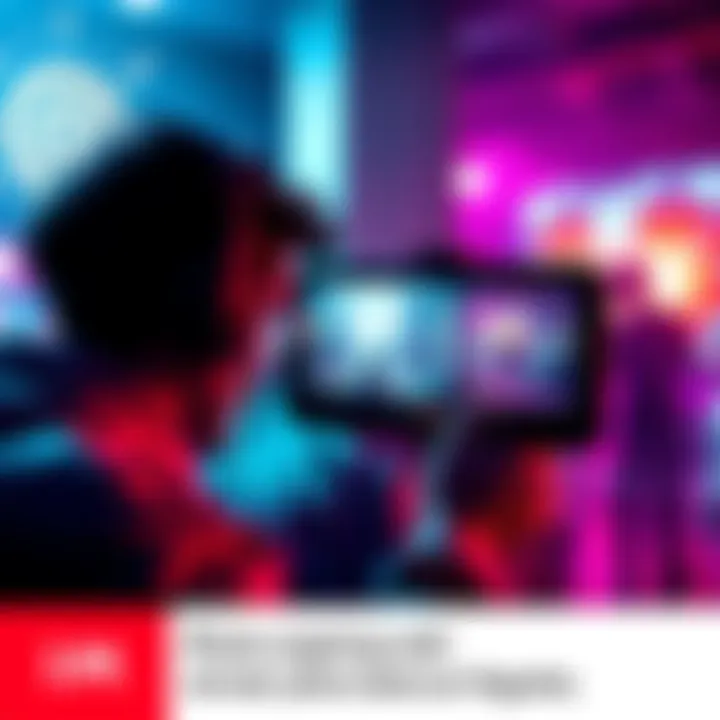 A gamer using the Decima Engine's Photo Mode to capture stunning in-game visuals, highlighting the vibrant graphics and settings.