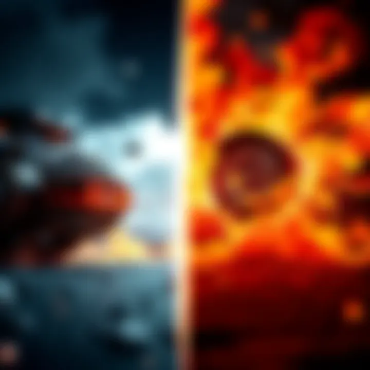 A side-by-side comparison of Decima Engine and Unreal Engine 5 in a game development setting, showcasing performance benefits and visual quality.