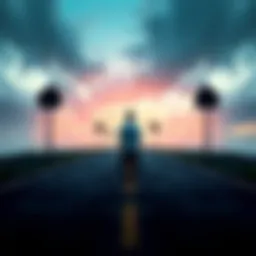 A person standing at a crossroads, contemplating different paths ahead, representing the difficulty of making a choice.