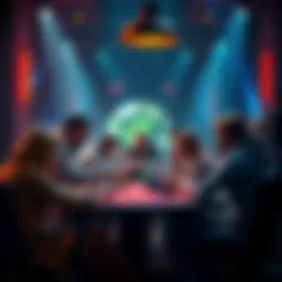 Players discussing and sharing deck strategies at a gaming table