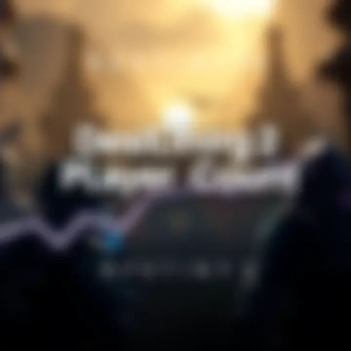 Declining Destiny 2 Player Count A graphic showing a downward trend line with Destiny 2 game elements in the background, representing the drop in active players and concerns among fans.