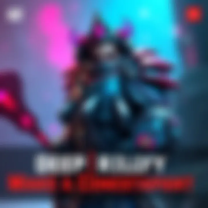 Concept art of the Deep Rift Billy skin, featuring a colorful and detailed character design with unique armor and accessories