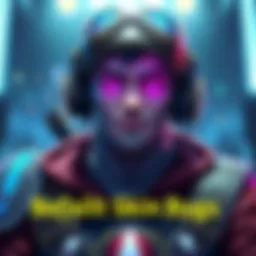 A character in a video game showing a default skin instead of a selected skin, causing laughter among players.