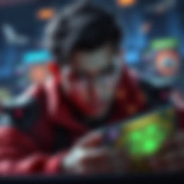 A frustrated player looks at their screen after losing with new mage cards in a card game.