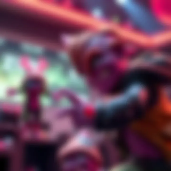 A player using a clever technique to handle Zurks in a video game setting, showcasing an interesting strategy