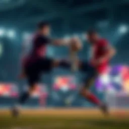 A player blocking a speed flip kickoff in a competitive gaming match