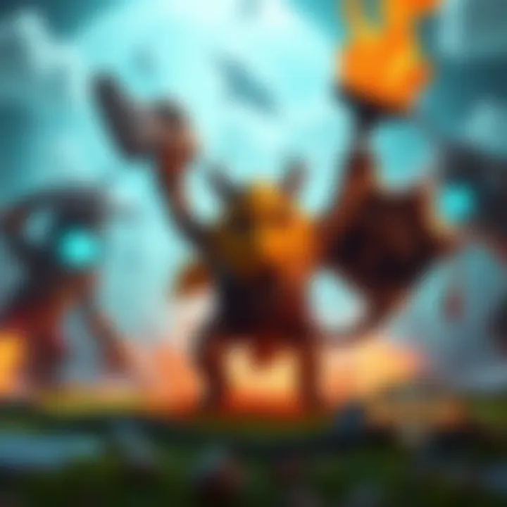 A defensive minion appears on the battlefield after taking 4 damage, ready for action.