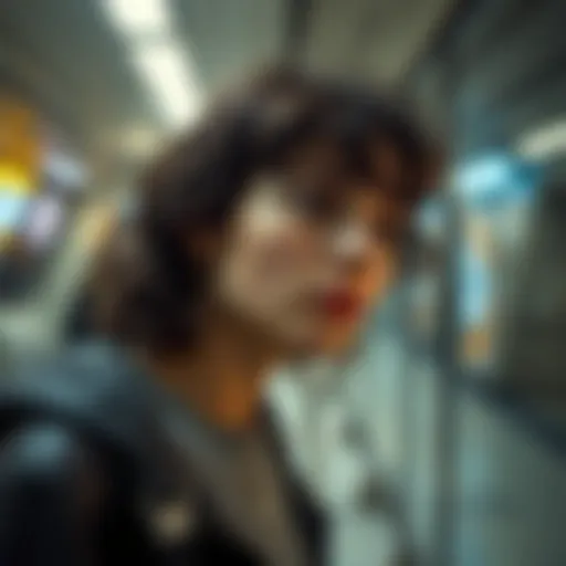A person looks surprised and thoughtful, as if recalling a familiar memory in a new place.