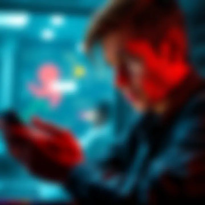 A worried person checking their email for the weekend newsletter that hasn't arrived yet