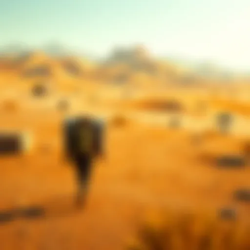 A player character carrying cargo in a dull landscape with minimal obstacles in DS2