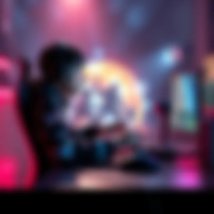 A gamer using a deck to play Delta Force on SteamOS, contrasting with a traditional mouse and keyboard setup.