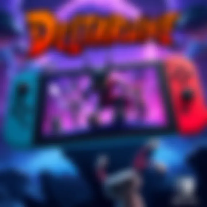 Deltarune gameplay screenshot showing characters and action on Nintendo Switch console
