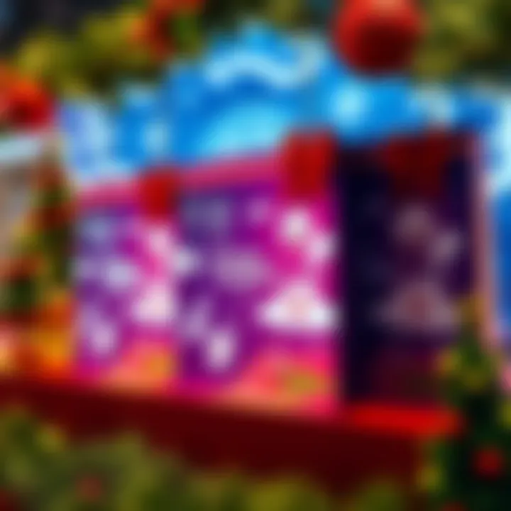 Three deluxe kits displayed with festive decorations, promoting an offer for players affected by login issues.