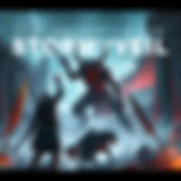 Demi-Human Encounter at Stormveil A player facing an aggressive demi-human creature at Stormveil Castle, swords raised and ready for action.