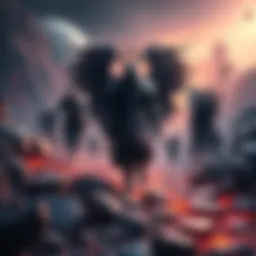 Demigods in Dark Souls 3 A group of demigods exploring a dark, mystical landscape in Dark Souls 3, facing challenges and enemies along their journey.