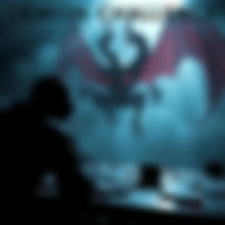 Demon Challenge Gameplay A player faces a countdown while solving a puzzle in a dark, eerie setting with a looming demon in the background.