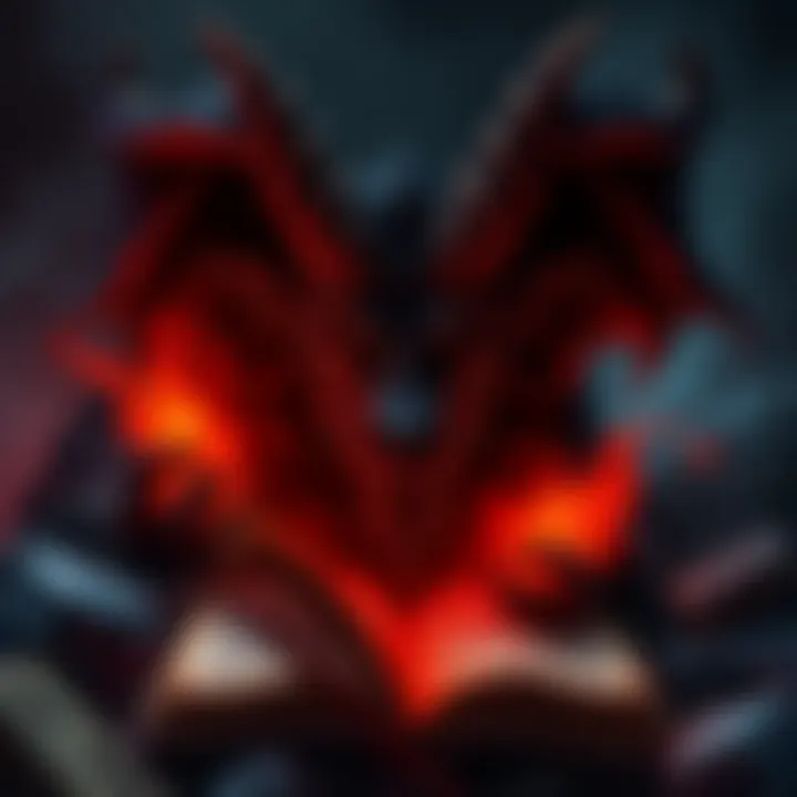 Demon Lore Book Cover A dark, captivating book cover featuring a fierce demon with glowing eyes, surrounded by shadows and ancient texts, symbolizing heavy demon narratives.