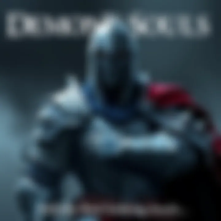 Demon's Souls Remake Character A knight character from Demon's Souls Remake showcasing detailed armor and a dramatic pose, set against a dark, atmospheric background with mist