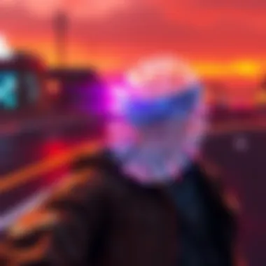 A visual representation showing Denuvo's anti-leak technology with digital fingerprints overlay on game graphics, symbolizing security measures against leaks.