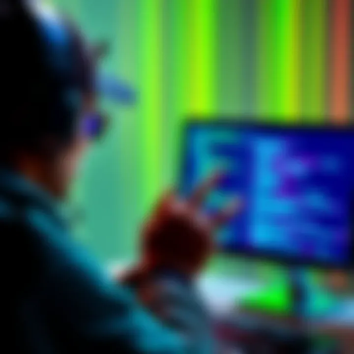 A hacker showcasing a computer screen with code breaking the HYPERVISOR in EA SPORTS FC 26