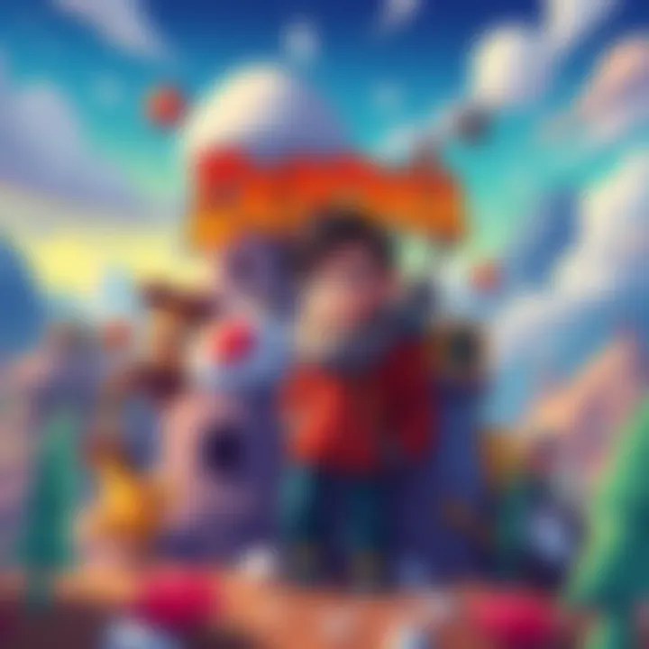 A colorful illustration featuring the main character from Deponia in a whimsical landscape with quirky elements.