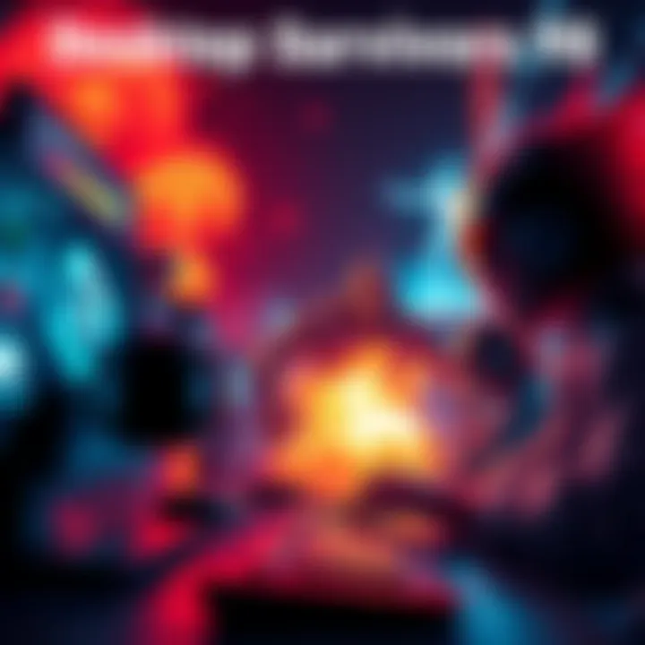 Desktop Survivors 98 Trailer Scene A key scene from the Desktop Survivors 98 trailer showing intense gameplay action and vibrant graphics.