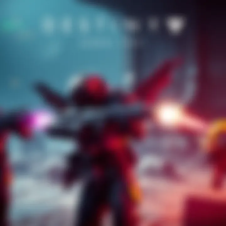 Players in Destiny 1 engage in a strike mission, showcasing cooperative gameplay with colorful combat effects and iconic weapons.