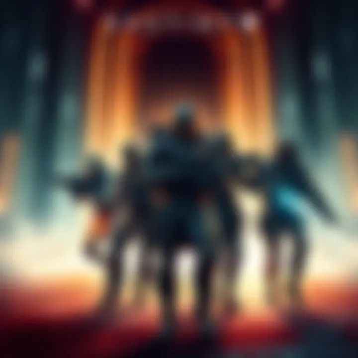 A group of players in Destiny 1 gearing up for a raid in Vault of Glass, showing their characters and combat readiness.