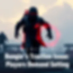 A player in Destiny 1 running with a noticeable sprint turn radius, showcasing the game's mechanics and the traction issue discussed in forums.