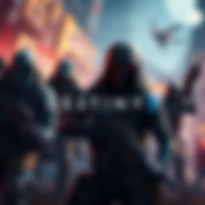 Destiny 2 Active Players Group of Destiny 2 characters engaged in gameplay, showcasing the game's vibrant graphics and action-packed environment.