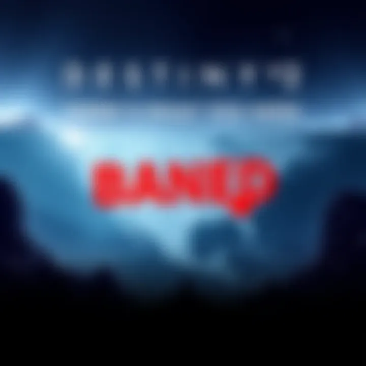 Destiny 2 game logo with a map marked in red indicating banned regions